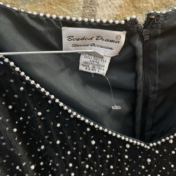 Beaded Drama Black Beaded Long Sleeve Top - Picture 3 of 8